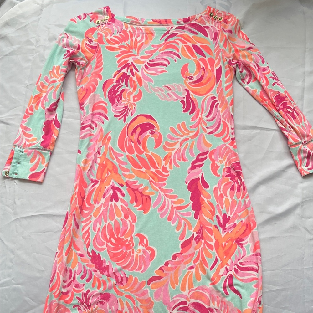 Lilly Pulitzer UPF Colorful Long Sleeve Dress size XS